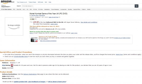 Rumor: Mortal Kombat 9 also for PC. mortalkombatgotypc 600x354 Rumor: Mortal Kombat 9 also for PC.